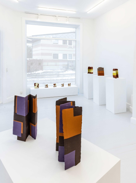 Foldede Konstruktioner af Astrid Slerie. Foto: Ole Akhøj.